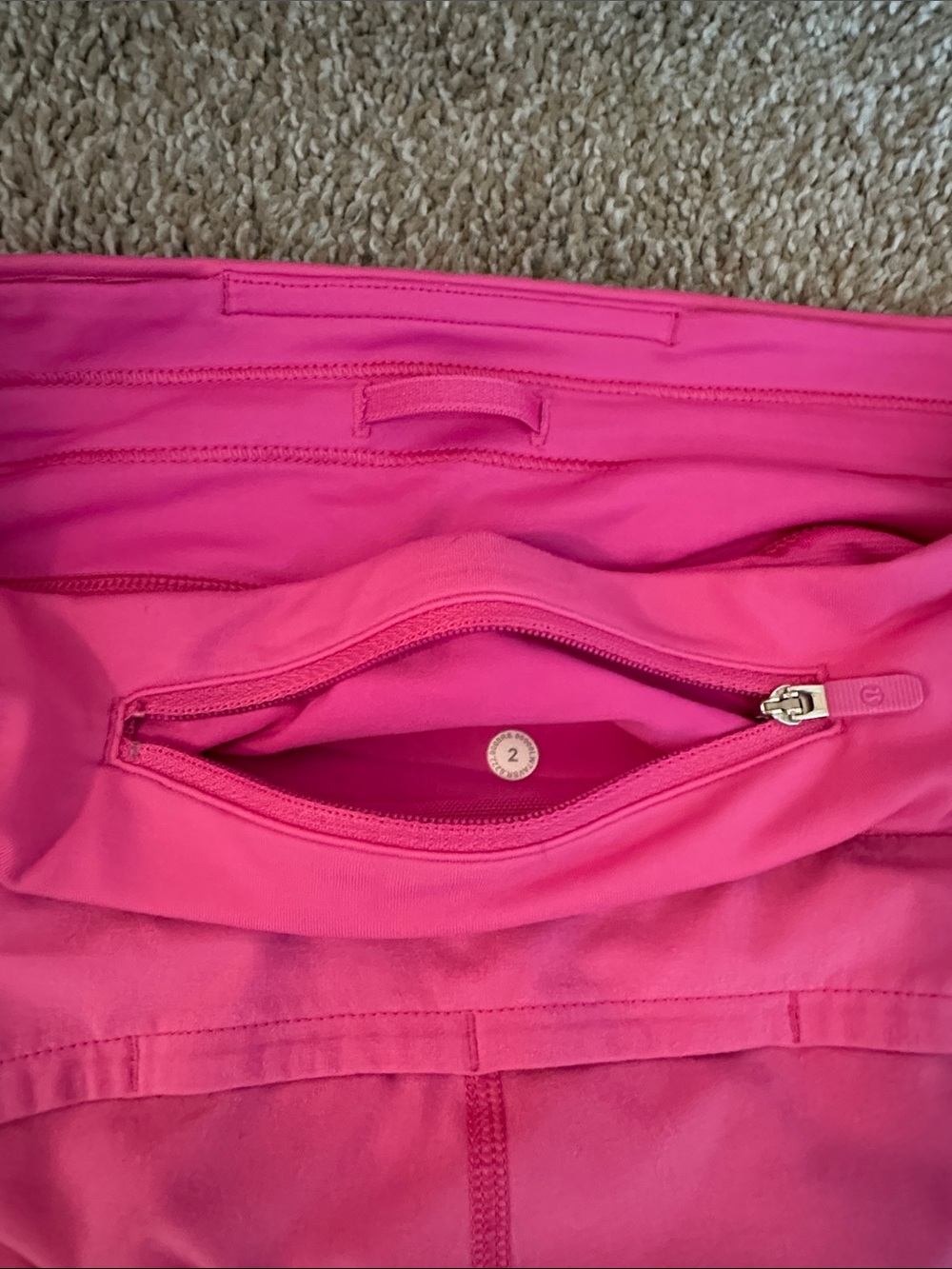 Lululemon Sonic Pink Speed Up Low-Rise Lined Shorts 2.5” - Picture 3 of 5